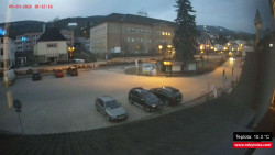 Střed obce Rokytnice nad Jizerou