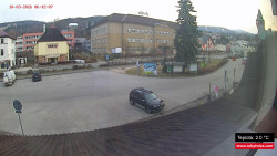 Střed obce Rokytnice nad Jizerou