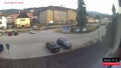 Střed obce Rokytnice nad Jizerou