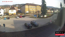 Střed obce Rokytnice nad Jizerou