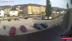 Střed obce Rokytnice nad Jizerou