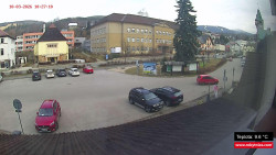 Střed obce Rokytnice nad Jizerou