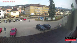 Střed obce Rokytnice nad Jizerou