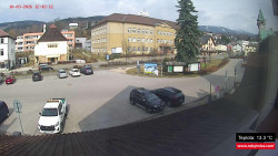 Střed obce Rokytnice nad Jizerou