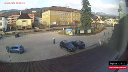 Střed obce Rokytnice nad Jizerou