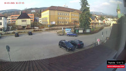 Střed obce Rokytnice nad Jizerou