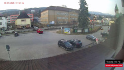 Střed obce Rokytnice nad Jizerou