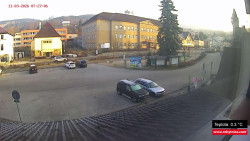 Střed obce Rokytnice nad Jizerou