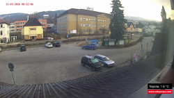 Střed obce Rokytnice nad Jizerou