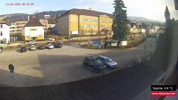 Střed obce Rokytnice nad Jizerou