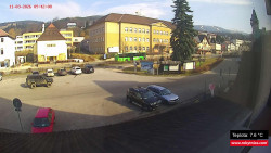 Střed obce Rokytnice nad Jizerou