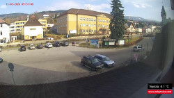 Střed obce Rokytnice nad Jizerou