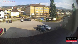 Střed obce Rokytnice nad Jizerou