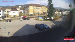 Střed obce Rokytnice nad Jizerou