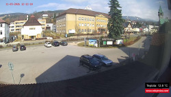 Střed obce Rokytnice nad Jizerou