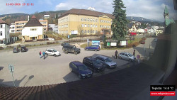 Střed obce Rokytnice nad Jizerou