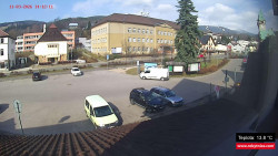 Střed obce Rokytnice nad Jizerou