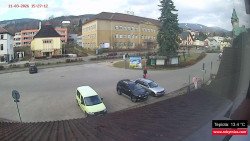 Střed obce Rokytnice nad Jizerou