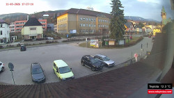 Střed obce Rokytnice nad Jizerou