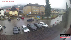 Střed obce Rokytnice nad Jizerou