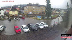 Střed obce Rokytnice nad Jizerou