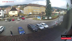 Střed obce Rokytnice nad Jizerou