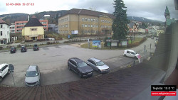 Střed obce Rokytnice nad Jizerou