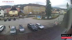 Střed obce Rokytnice nad Jizerou