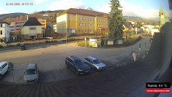 Střed obce Rokytnice nad Jizerou