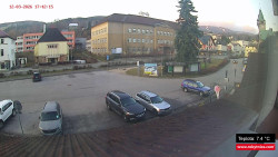 Střed obce Rokytnice nad Jizerou