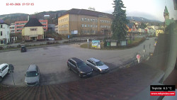 Střed obce Rokytnice nad Jizerou