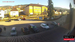 Střed obce Rokytnice nad Jizerou