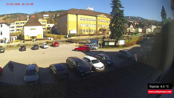 Střed obce Rokytnice nad Jizerou