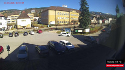 Střed obce Rokytnice nad Jizerou