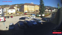 Střed obce Rokytnice nad Jizerou