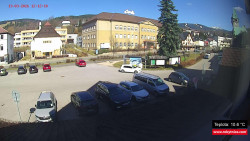 Střed obce Rokytnice nad Jizerou