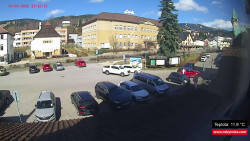 Střed obce Rokytnice nad Jizerou