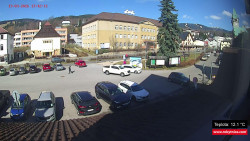 Střed obce Rokytnice nad Jizerou