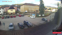 Střed obce Rokytnice nad Jizerou