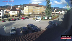 Střed obce Rokytnice nad Jizerou