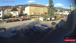 Střed obce Rokytnice nad Jizerou