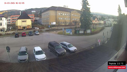 Střed obce Rokytnice nad Jizerou