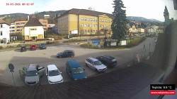 Střed obce Rokytnice nad Jizerou