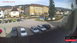 Střed obce Rokytnice nad Jizerou