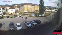 Střed obce Rokytnice nad Jizerou