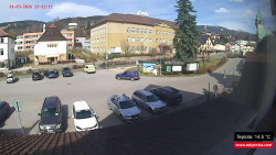 Střed obce Rokytnice nad Jizerou