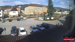 Střed obce Rokytnice nad Jizerou