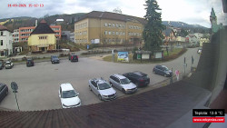 Střed obce Rokytnice nad Jizerou