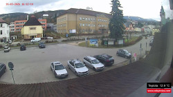 Střed obce Rokytnice nad Jizerou