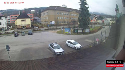 Střed obce Rokytnice nad Jizerou